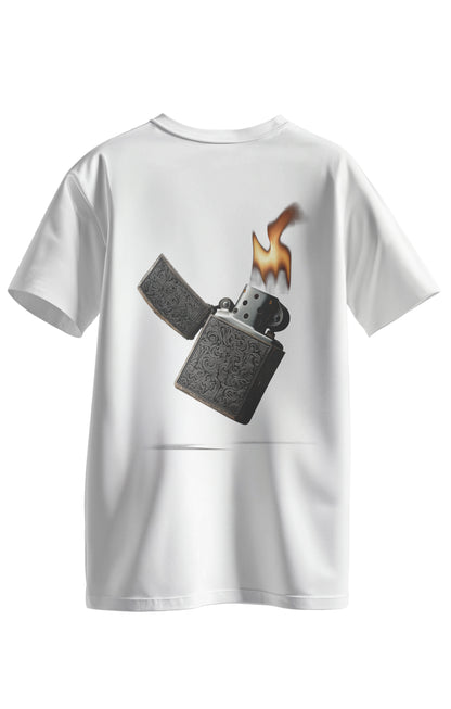 Koszulka Biała BASIC oversize Zippo